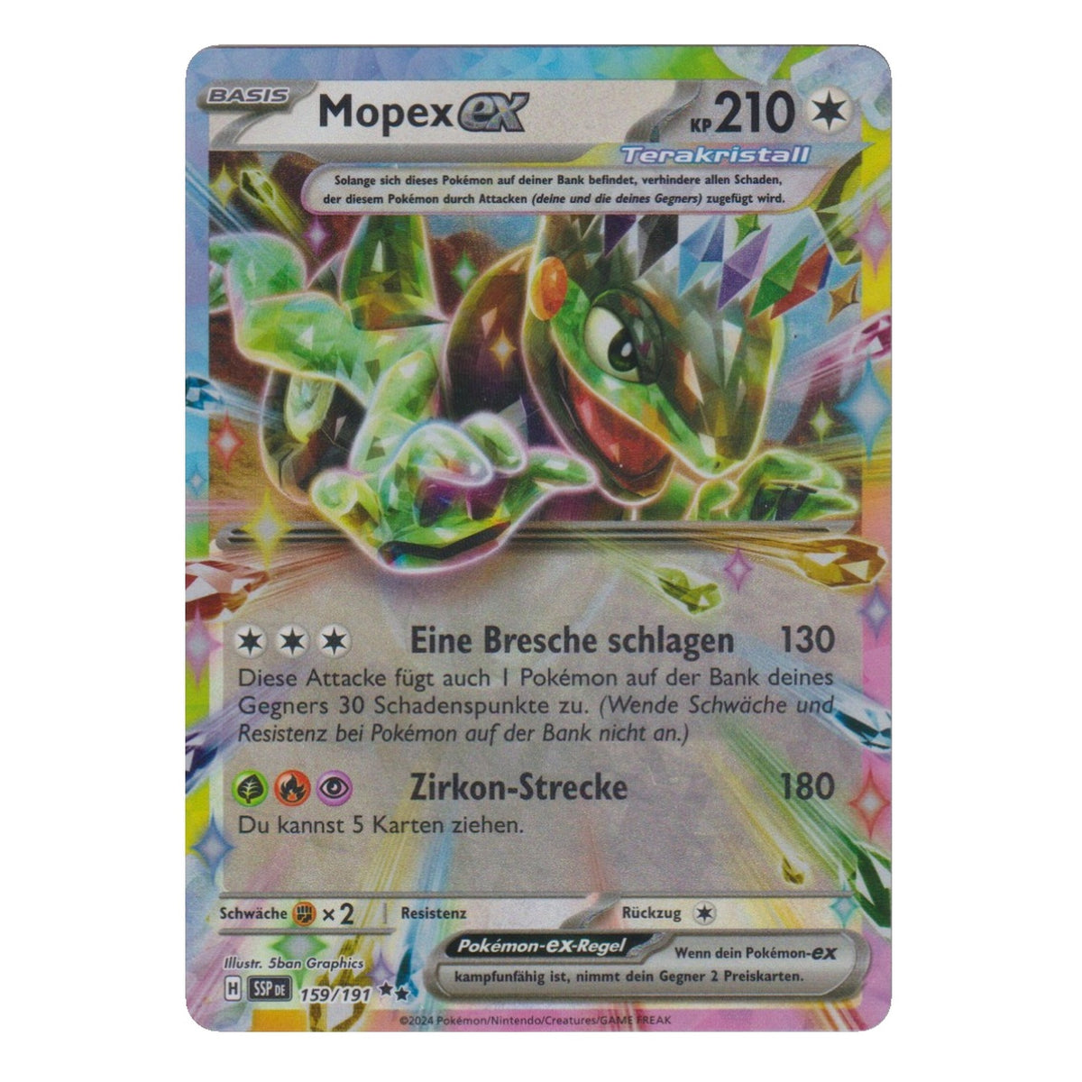 Pokémon: Mopex ex – Stürmische Funken (SSP 159) – Einzelkarte
