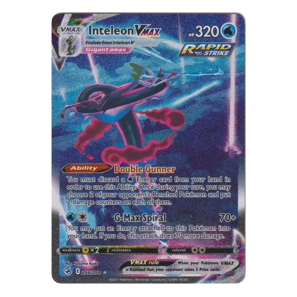 Pokémon: Inteleon VMAX – Fusion Strike (FST 266) – Einzelkarte