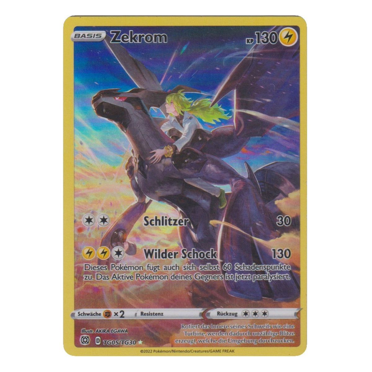 Pokémon: Zekrom – Verlorener Ursprung (LOR TG05) – Einzelkarte