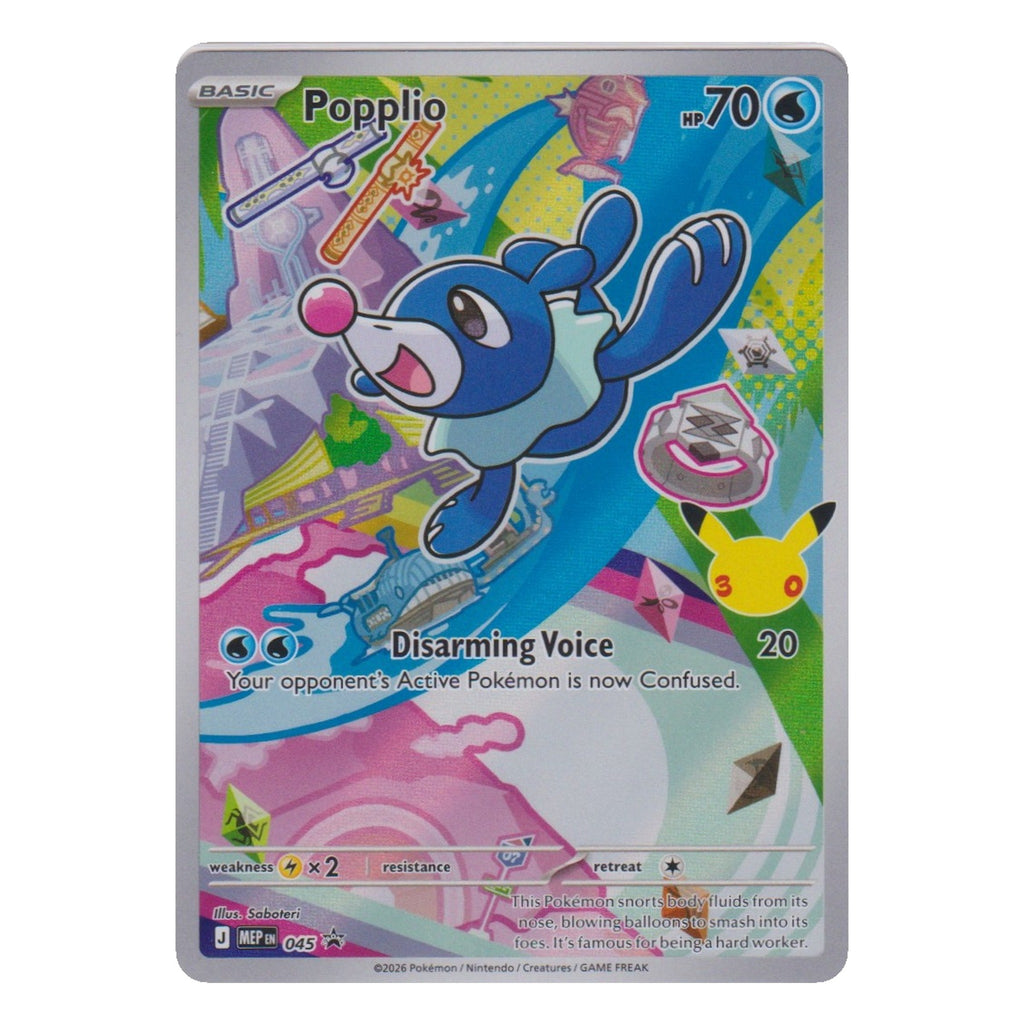 Pokémon: Popplio – MEP Black Star Promos (MEP 045) – Einzelkarte