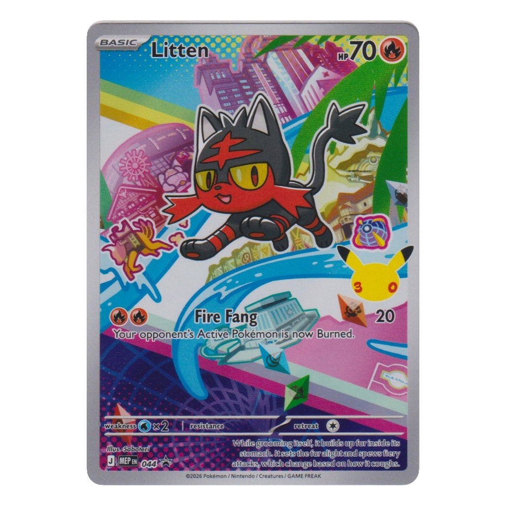 Pokémon: Litten – MEP Black Star Promos (MEP 044) – Einzelkarte
