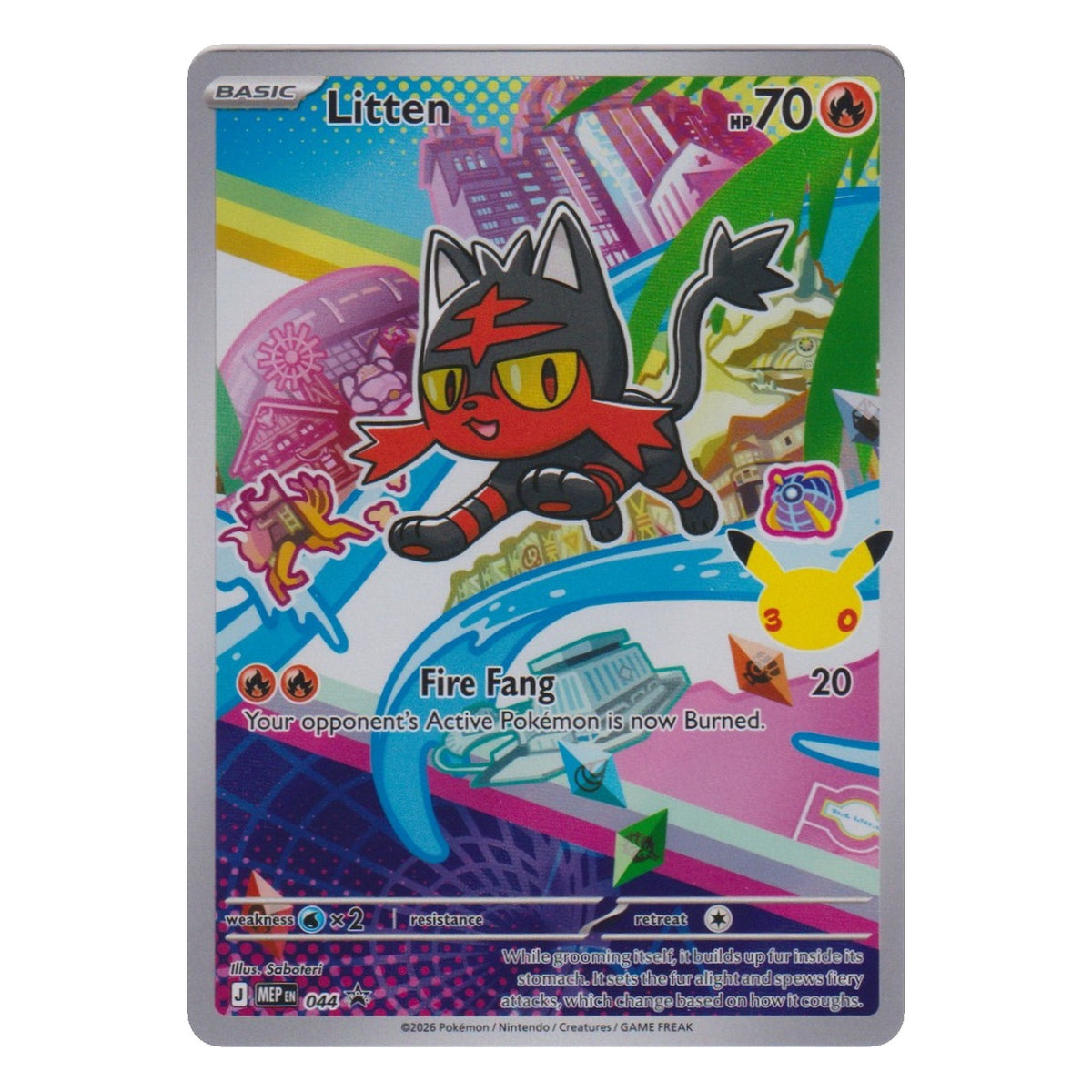 Pokémon: Litten – MEP Black Star Promos (MEP 044) – Einzelkarte