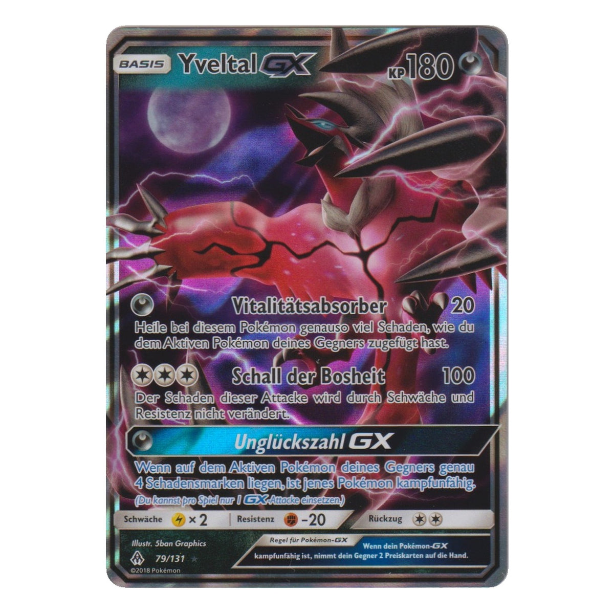 Pokémon: Yveltal GX – Forbidden Light (FLI 79) – Einzelkarte