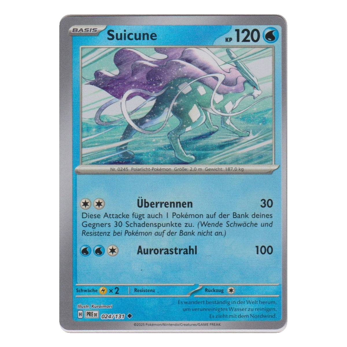 Pokémon: Suicune – Prismatische Entwicklungen (PRE 024) Masterball – Einzelkarte