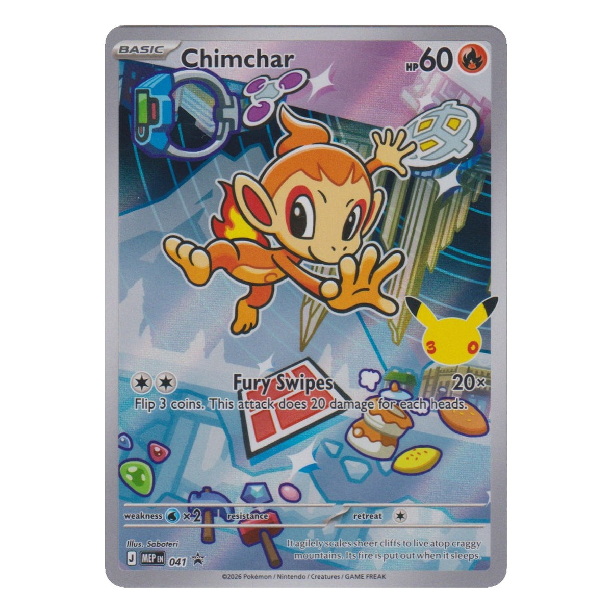 Pokémon: Chimchar – MEP Black Star Promos (MEP 041) – Einzelkarte