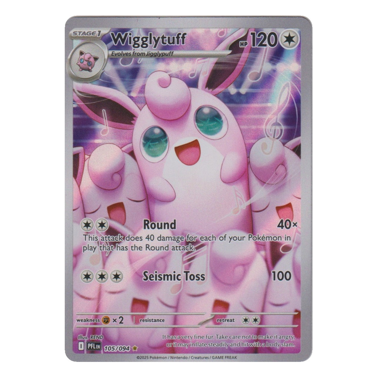 Pokémon: Wigglytuff – Phantasmal Flames (PFL 105) – Einzelkarte