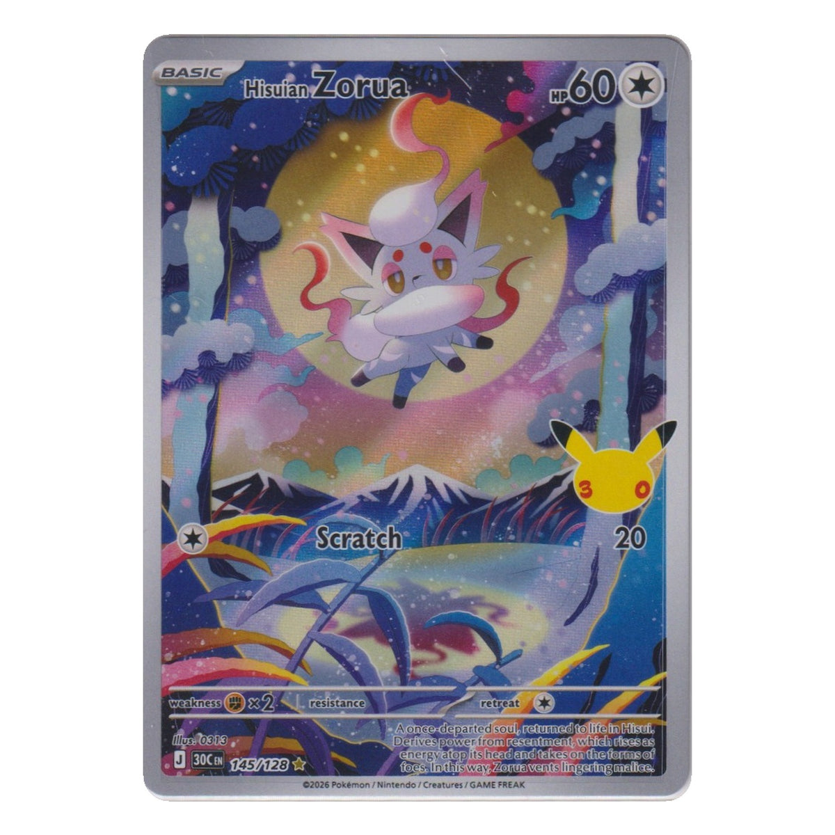 Pokémon: Hisuian Zorua – 30th Celebration (30C 145) – Einzelkarte