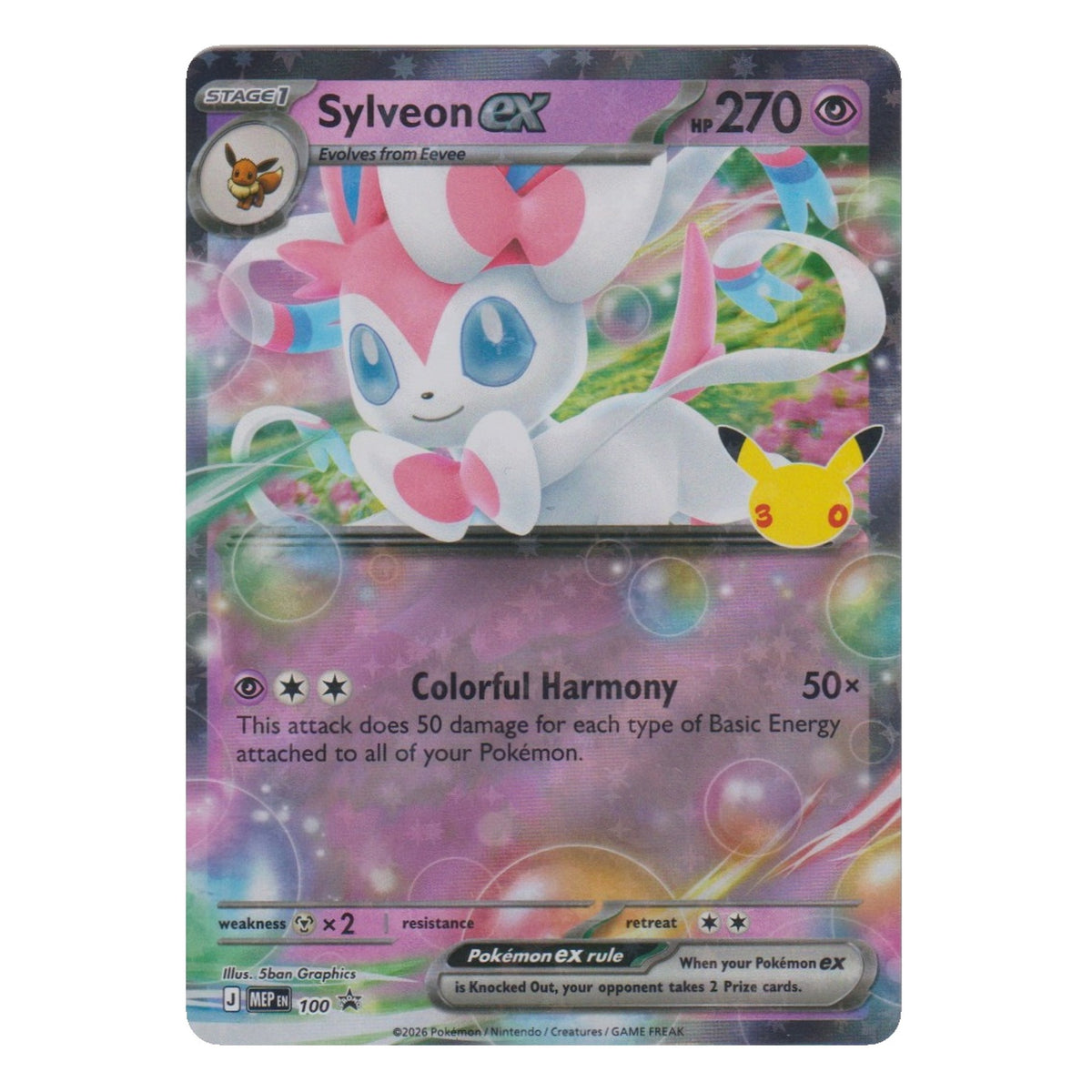 Pokémon: Sylveon ex – MEP Black Star Promos (MEP 100) – Einzelkarte