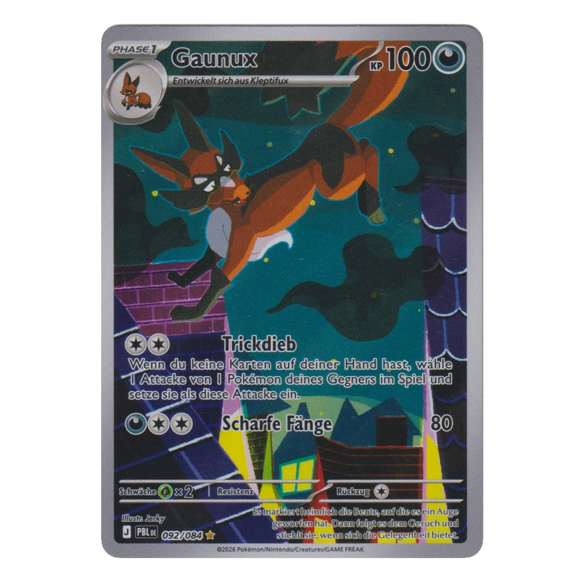 Pokémon: Gaunux – Dunkelnacht (PBL 092) – Einzelkarte