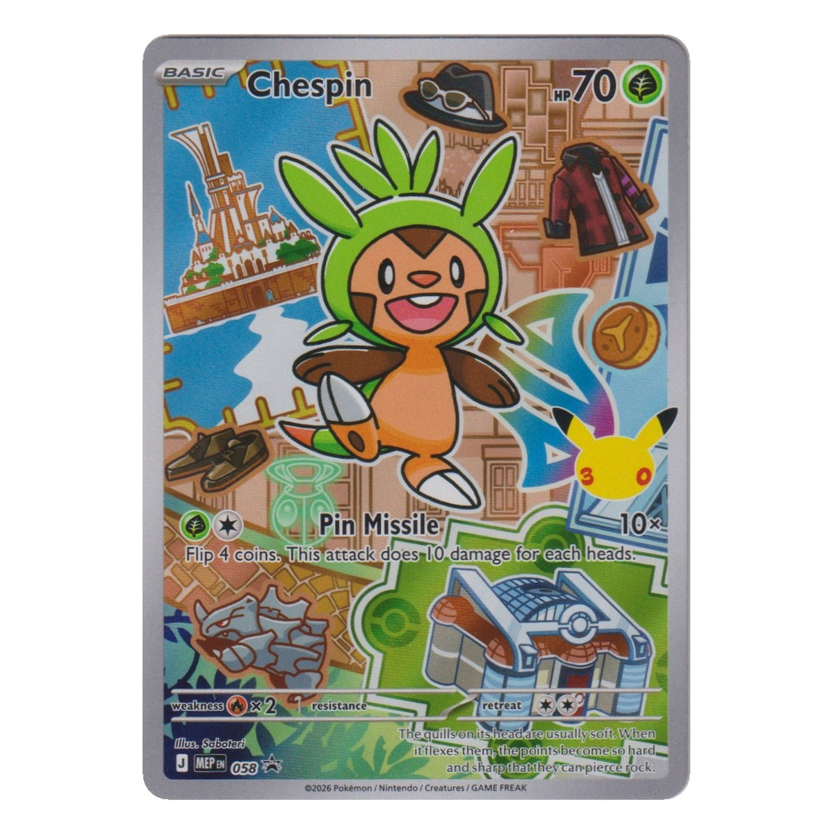 Pokémon: Chespin – MEP Black Star Promos (MEP 058) – Einzelkarte
