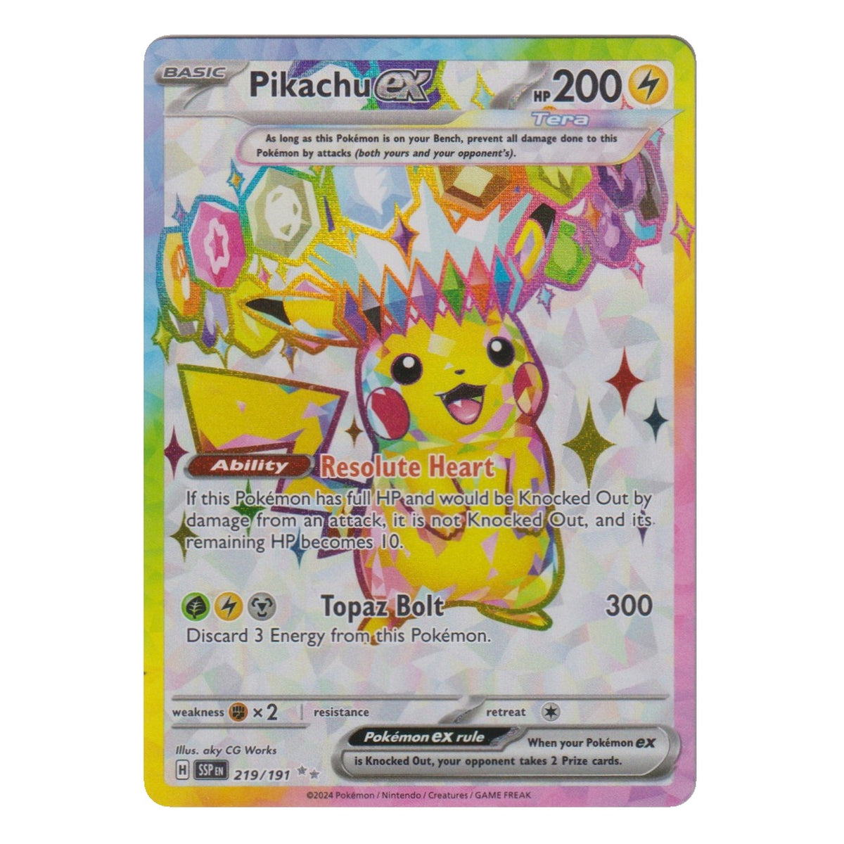 Pokémon: Pikachu ex – Surging Sparks (SSP 219) – Einzelkarte