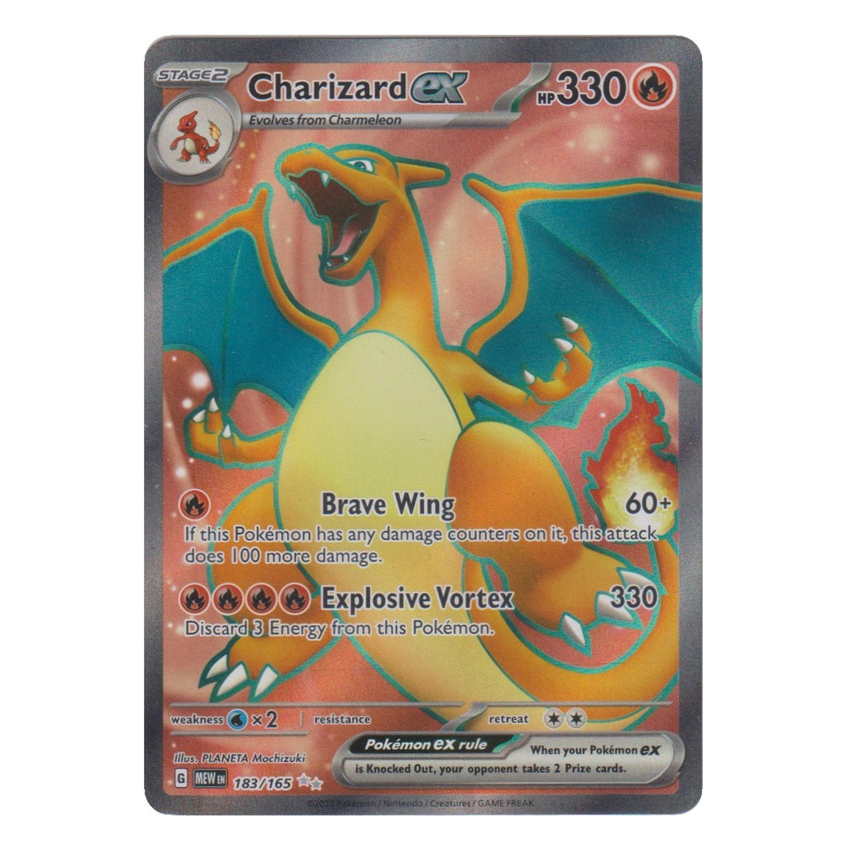 Pokémon: Charizard ex – 151 (MEW 183) – Einzelkarte