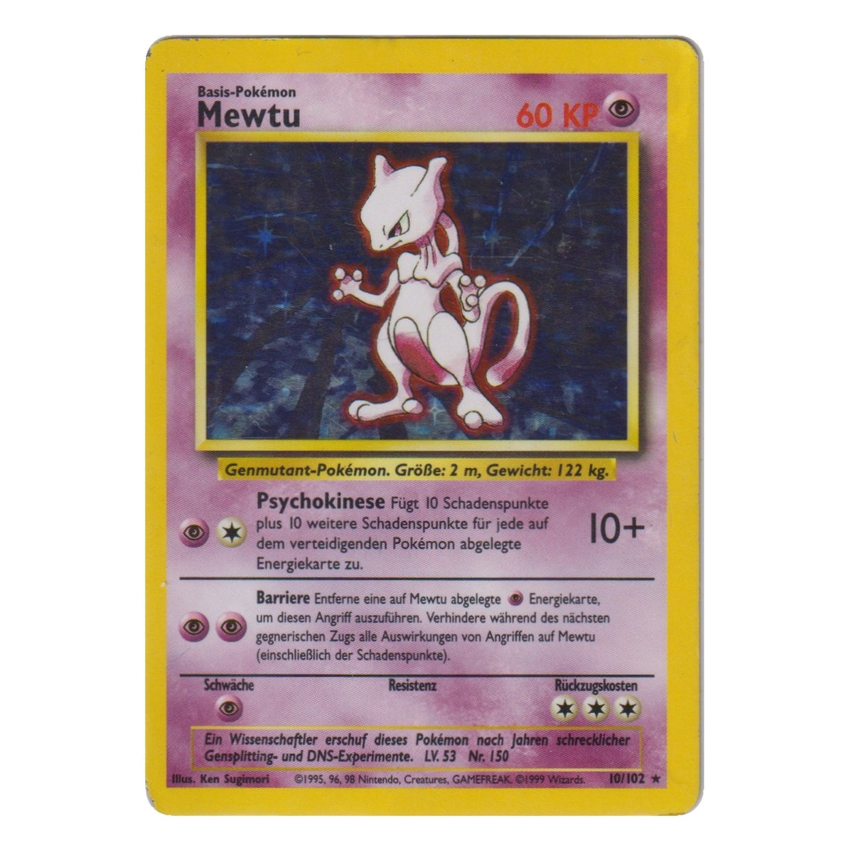 Pokémon: Mewtu – Base Set (BS 10) – Einzelkarte