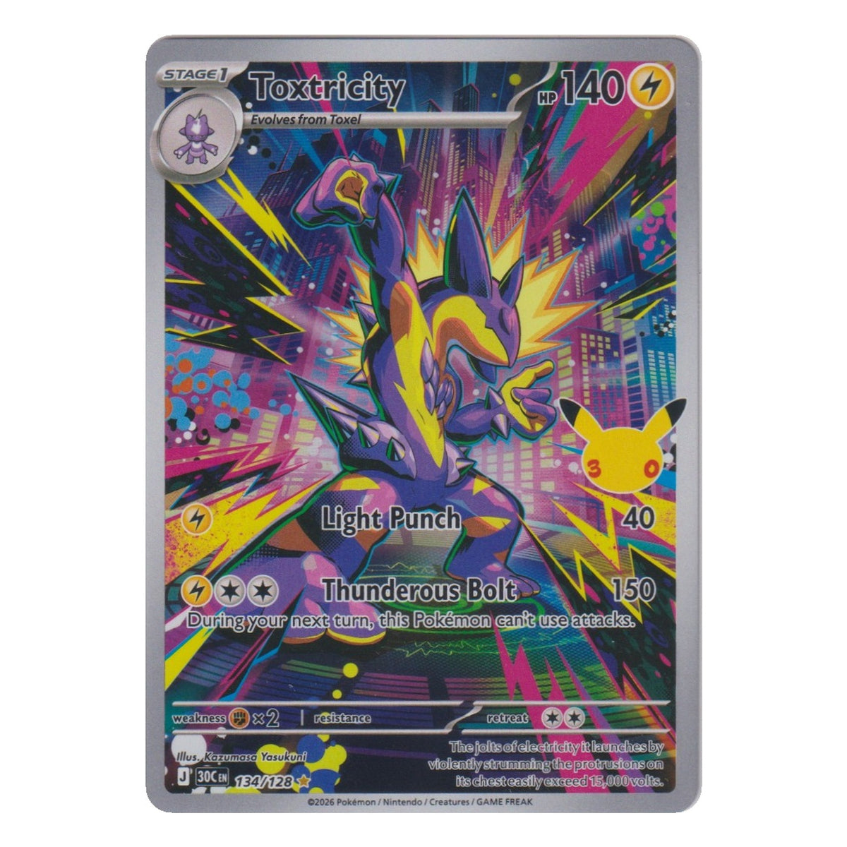 Pokémon: Toxtricity – 30th Celebration (30C 134) – Einzelkarte