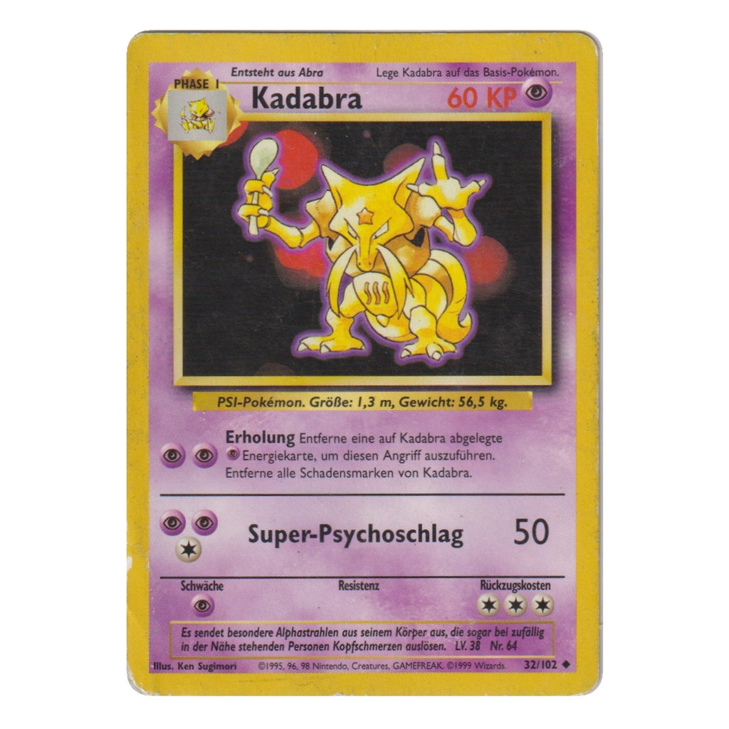 Pokémon: Kadabra – Base Set (BS 32) – Einzelkarte
