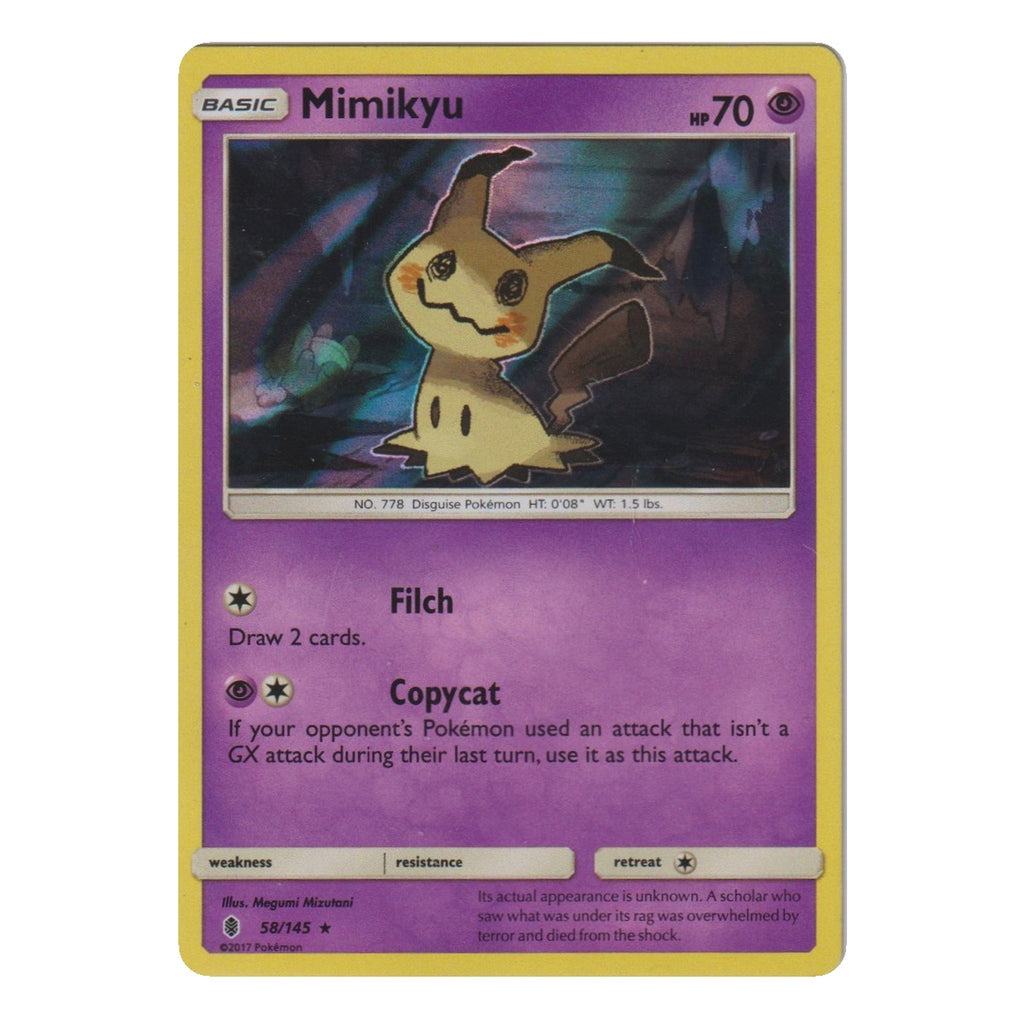 Pokémon: Mimikyu – Burning Shadows (BUS 58) – Einzelkarte