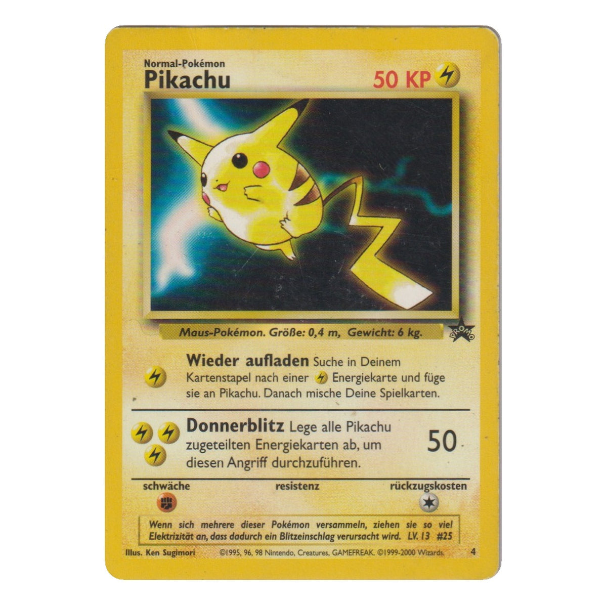 Pokémon: Pikachu – Wizards Black Star Promos (4) – Einzelkarte