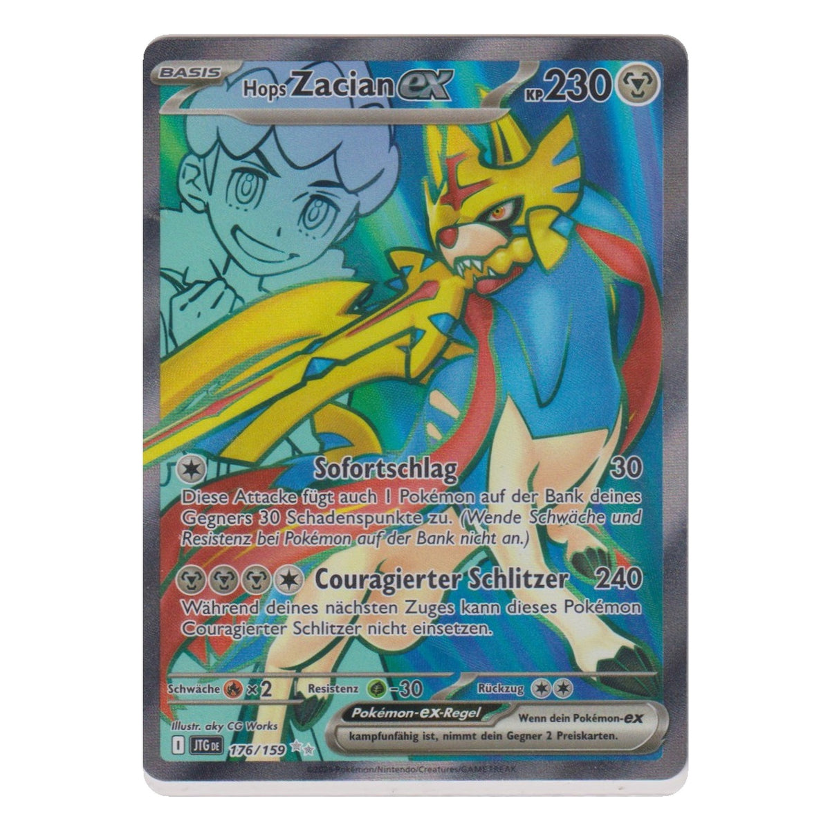 Pokémon: Hops Zacian ex – Reisegefährten (JTG 176) – Einzelkarte