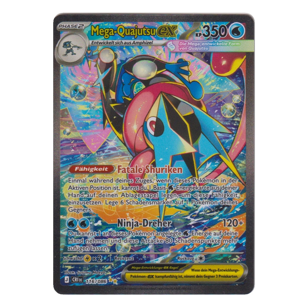 Pokémon: Mega Greninja ex – Chaos Rising (CRI 116) – Single Card