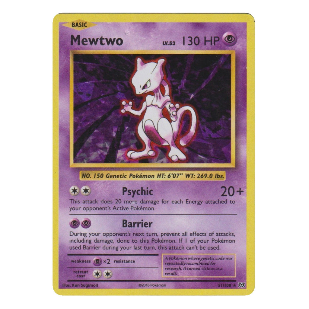 Pokémon: Mewtwo – Evolutions (EVO 51) Cracked Ice Holo – Einzelkarte