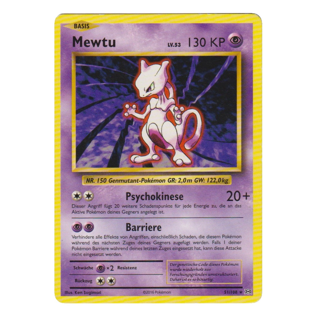 Pokémon: Mewtu – Evolutions (EVO 51) – Einzelkarte