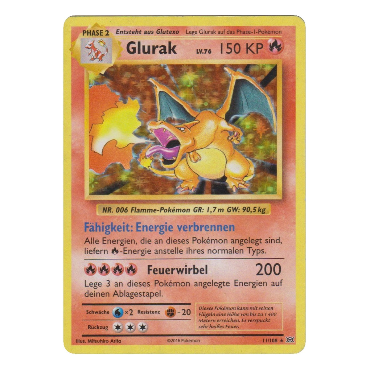 Pokémon: Glurak – Evolutions (EVO 11) – Einzelkarte
