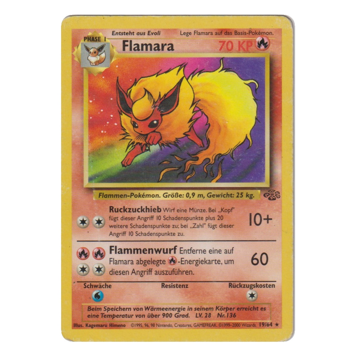 Pokémon: Flamara – Jungle (JU 19) – Einzelkarte