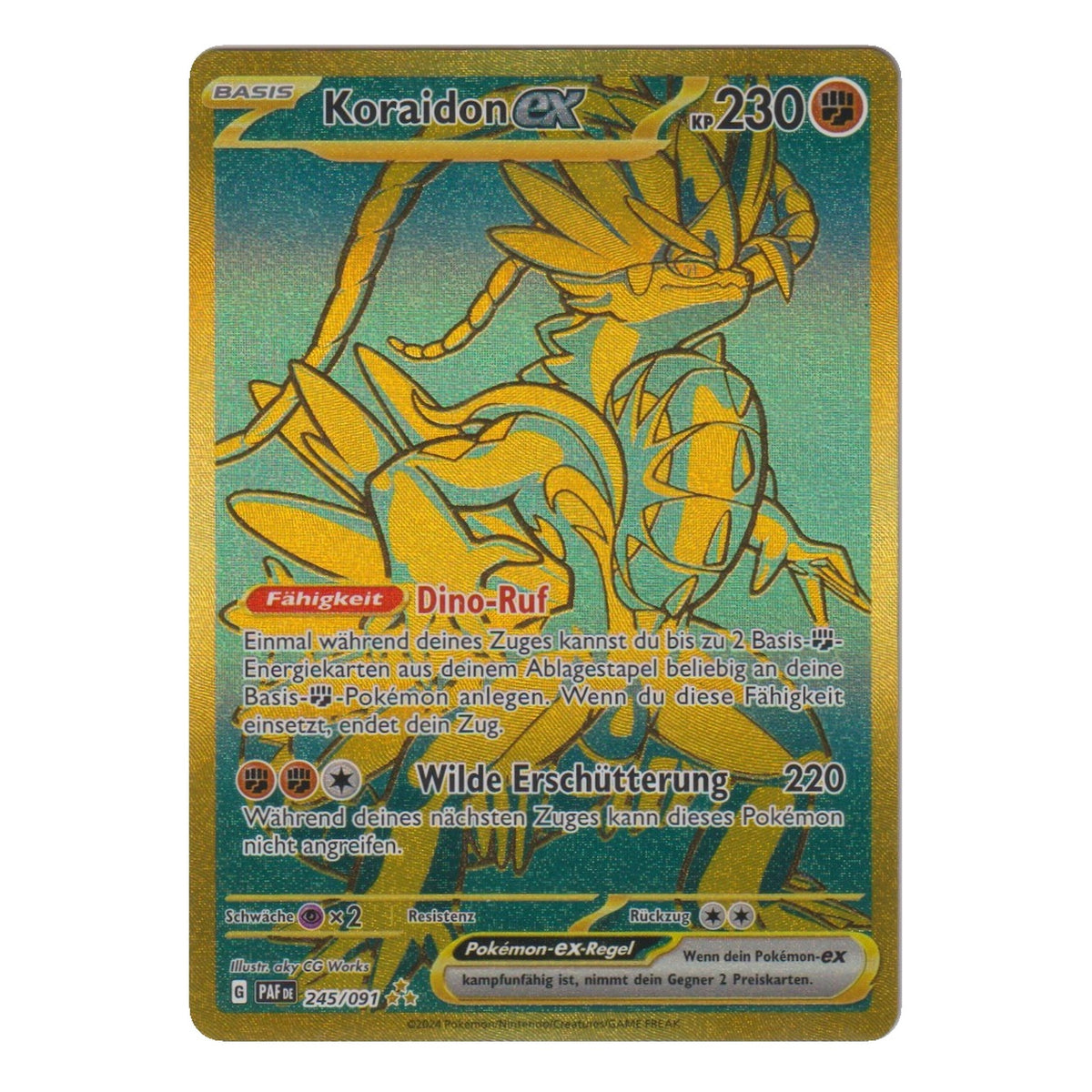 Pokémon: Koraidon ex – Paldean Fates (PAF 245) – Einzelkarte