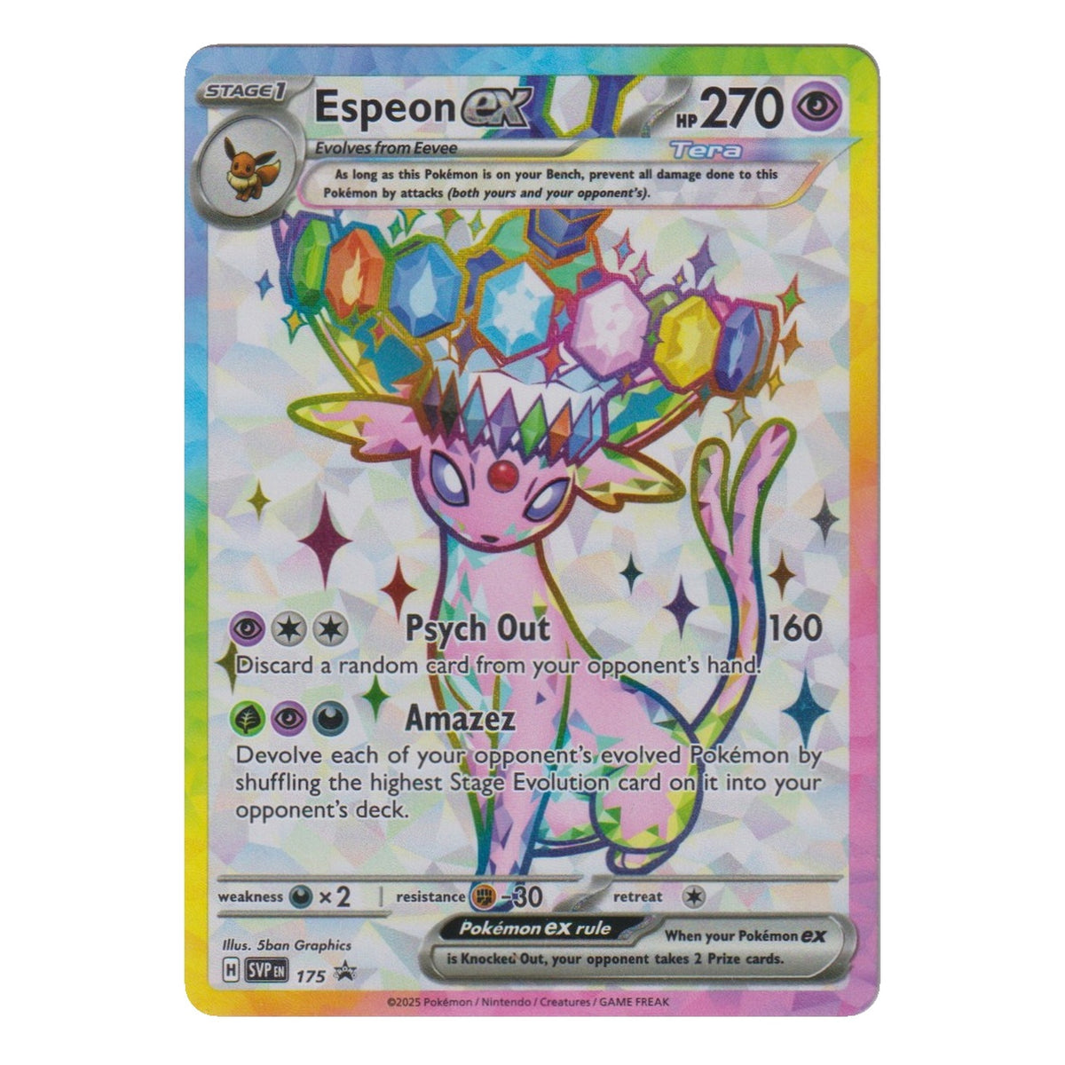 Pokémon: Espeon ex – SV Black Star Promos (SVP 175) – Einzelkarte