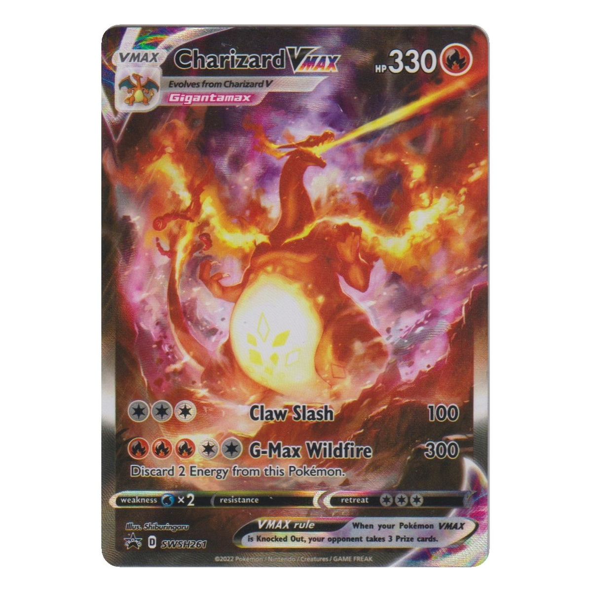 Pokémon: Charizard VMAX (SWSH261) – Einzelkarte