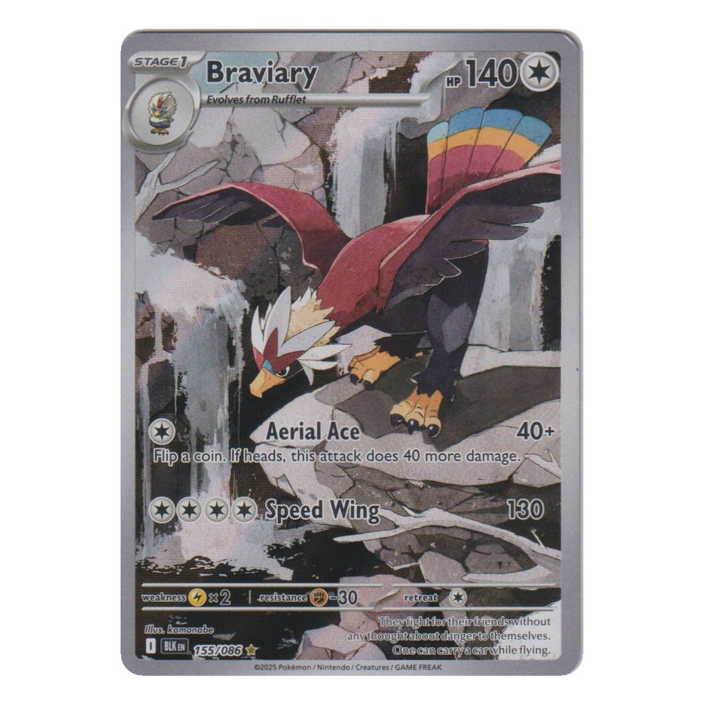 Pokémon: Braviary (BLK 155) – Einzelkarte