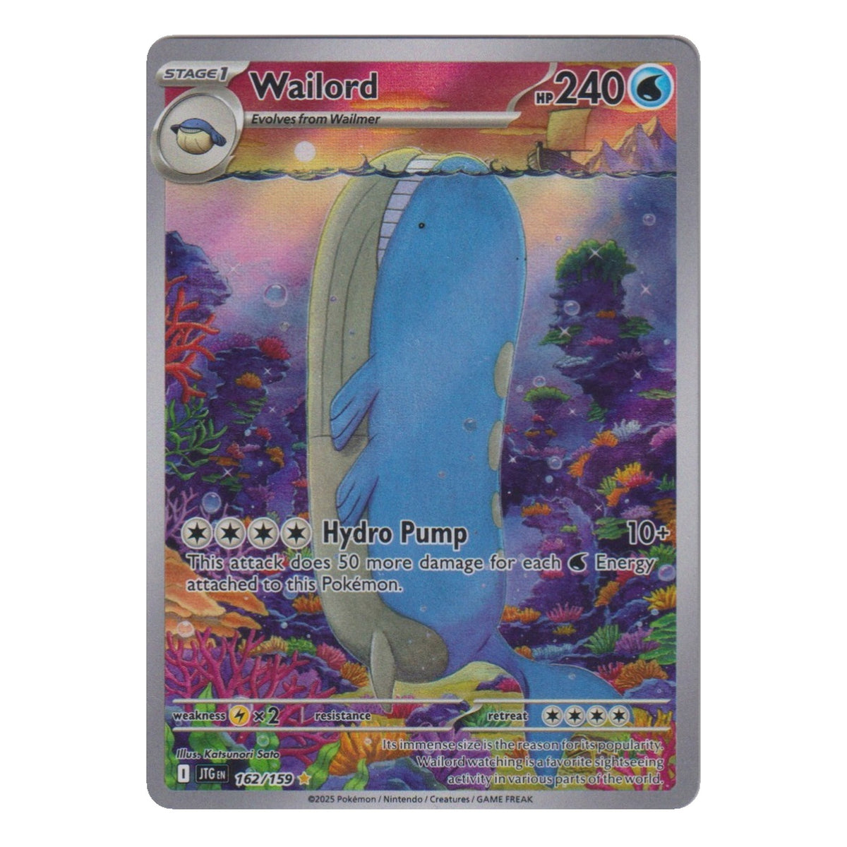 Pokémon: Wailord (JTG 162) – Einzelkarte