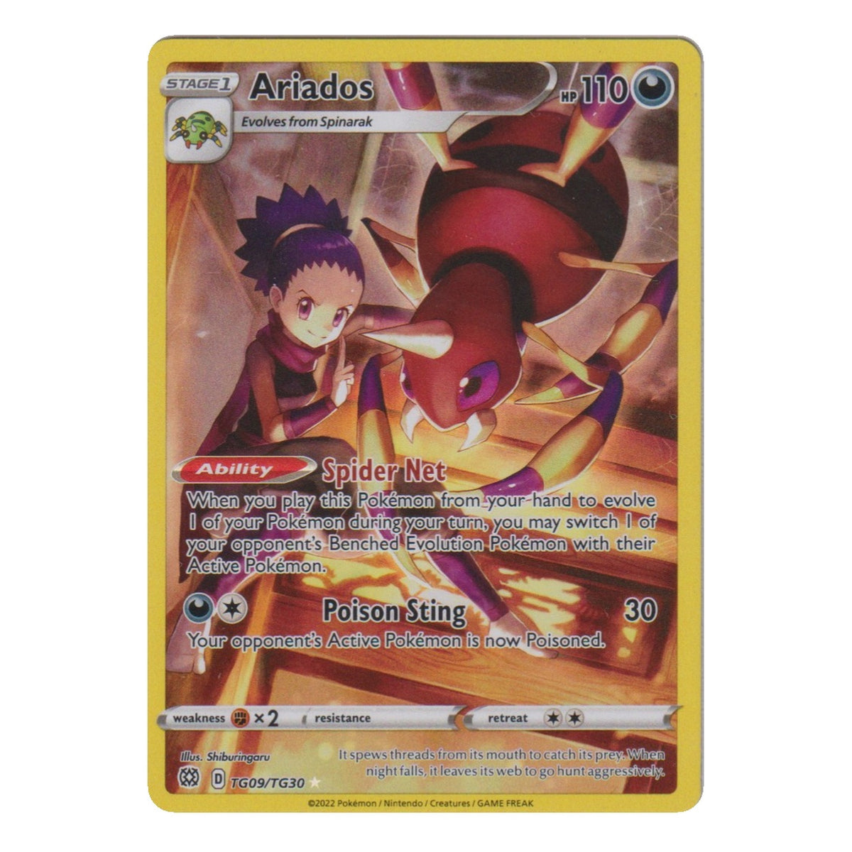 Pokémon: Ariados (TG09/TG30) – Einzelkarte