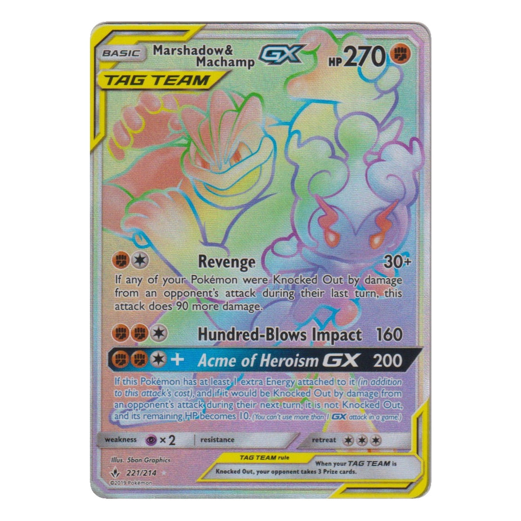 Pokémon: Marshadow & Machamp GX – Unbroken Bonds (UNB 221) – Einzelkarte