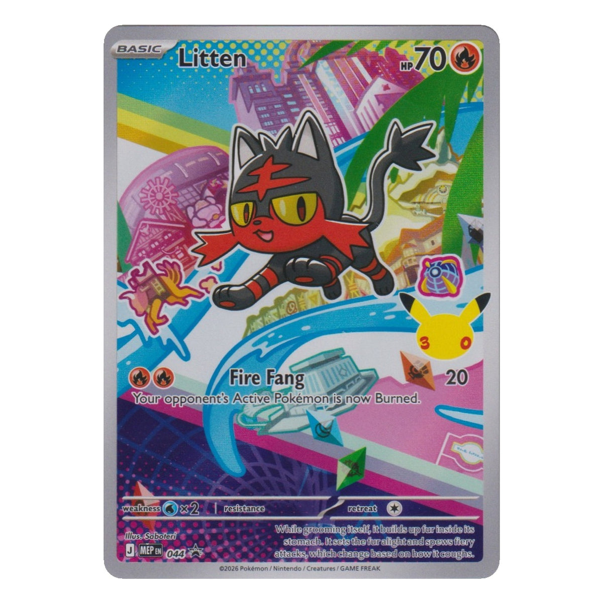 Pokémon: Litten – MEP Black Star Promos (MEP 044) – Einzelkarte