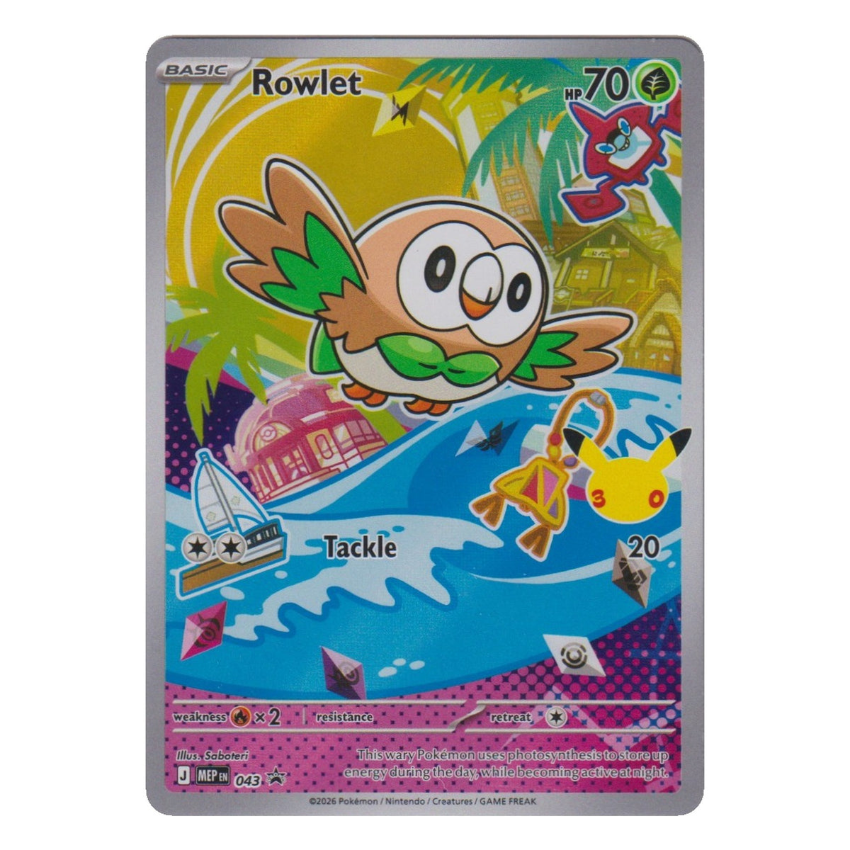 Pokémon: Rowlet – MEP Black Star Promos (MEP 043) – Einzelkarte