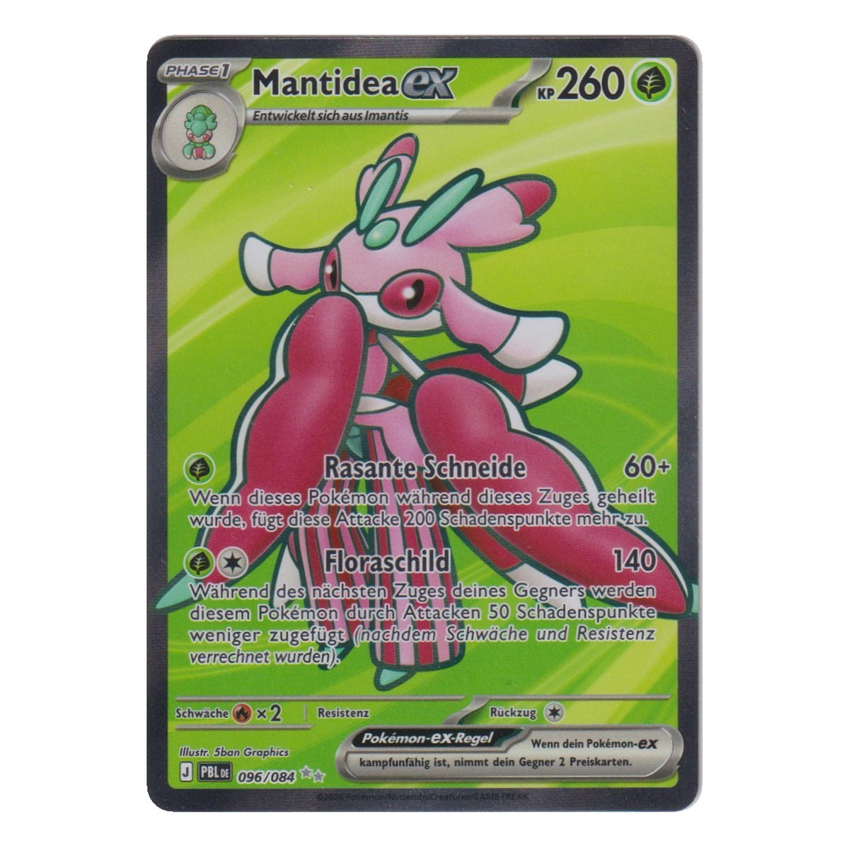 Pokémon: Mantidea ex – Dunkelnacht (PBL 096) – Einzelkarte