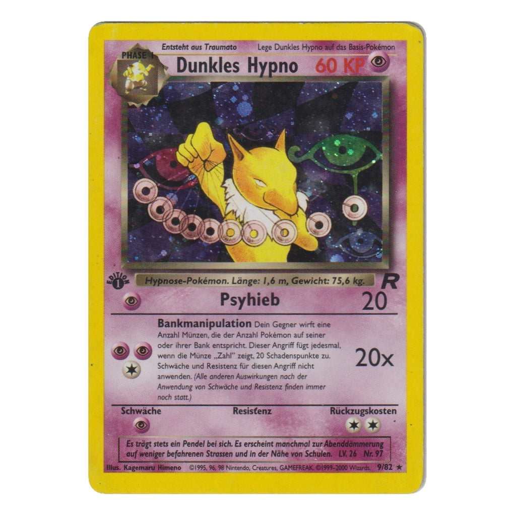 Pokémon: Dunkles Hypno – Team Rocket (TR 9) 1. Edition – Einzelkarte