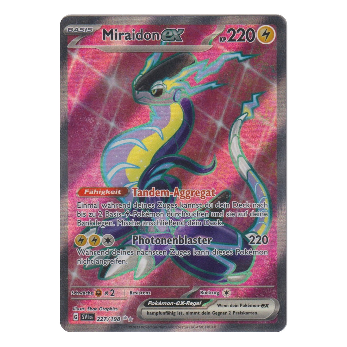 Pokémon: Miraidon-ex – Karmesin & Purpur (SVI 227) – Einzelkarte