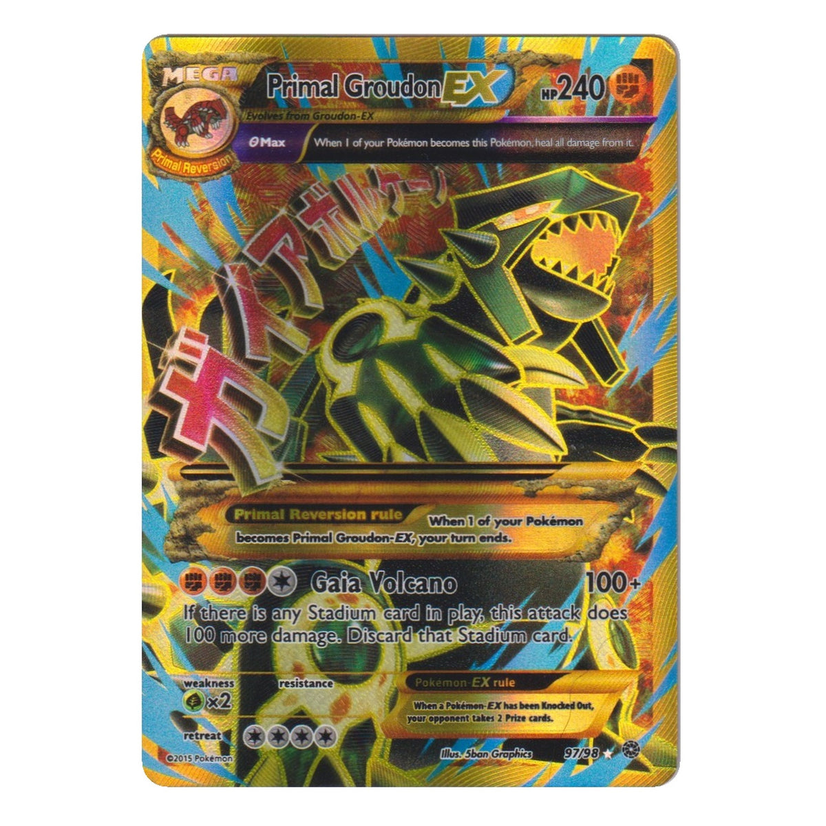 Pokémon: Primal Groudon EX – , (AOR 97) – Einzelkarte
