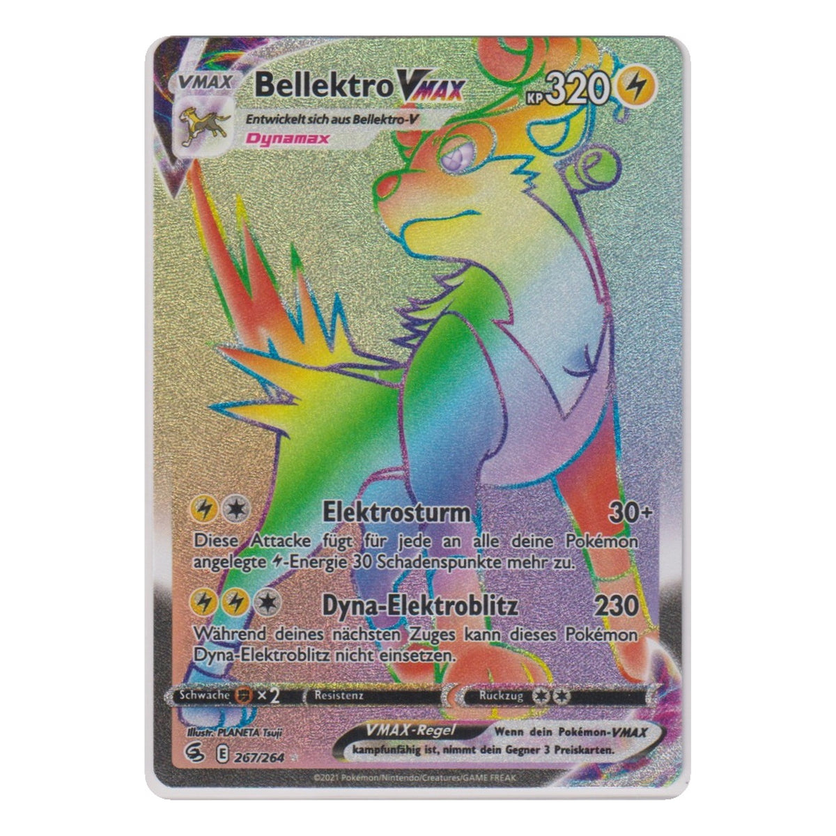 Pokémon: Bellektro VMAX – Fusionsangriff (FST 267) – Einzelkarte