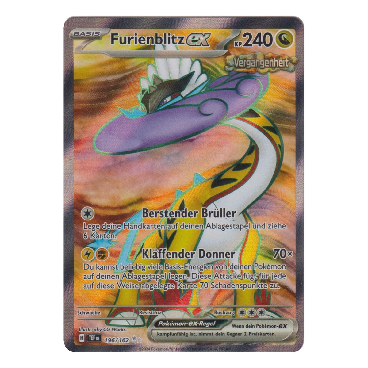 Pokémon: Furienblitz ex (TEF 196) – Einzelkarte