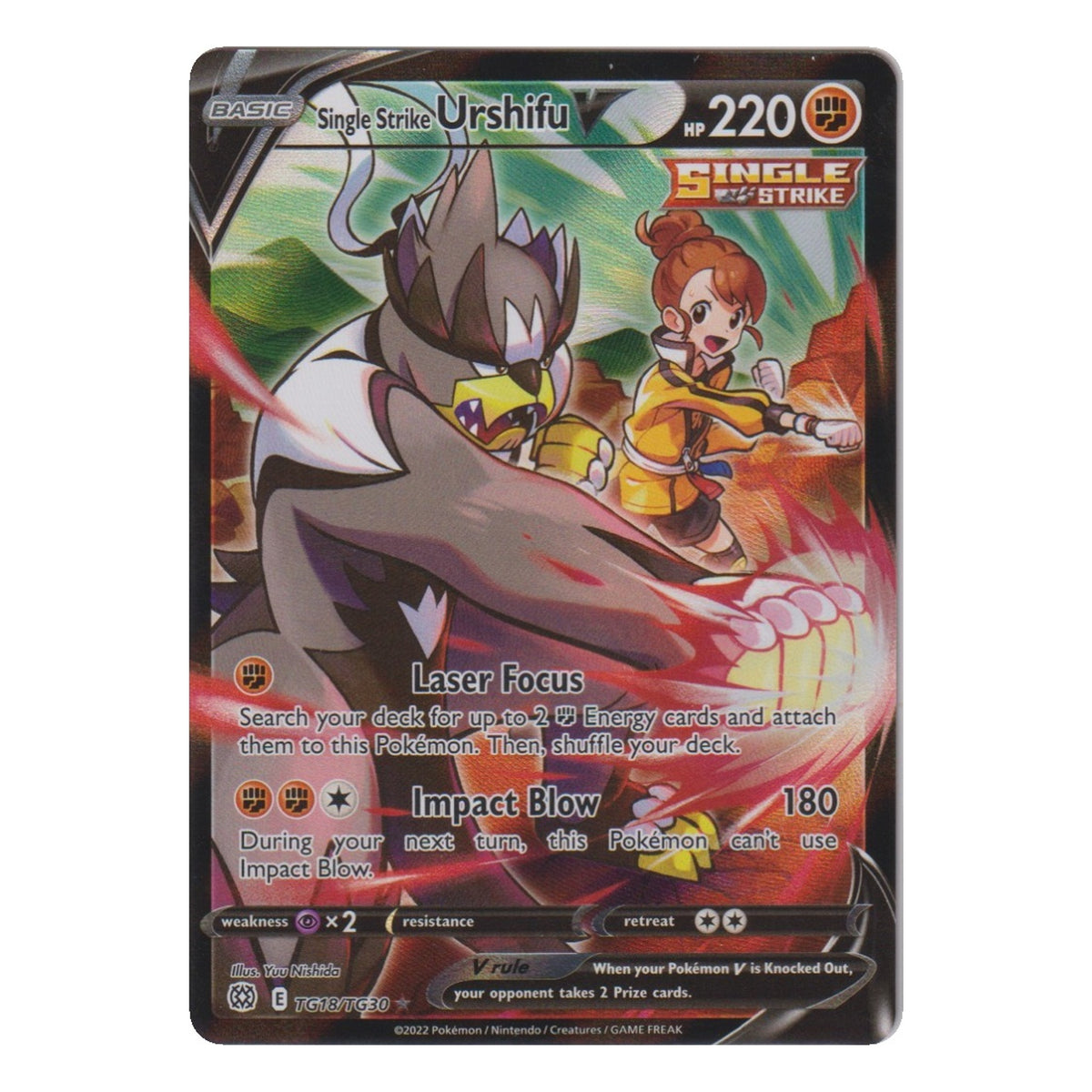 Pokémon: Single Strike Urshifu V – Strahlende Sterne (BRS TG18) – Einzelkarte