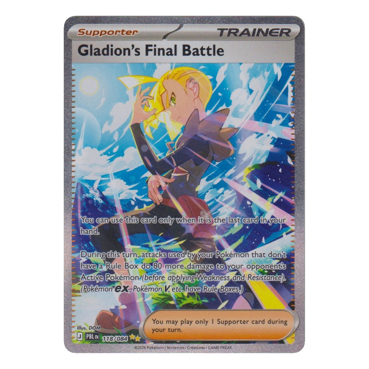 Pokémon: Gladion's Final Battle – Pitch Black (PBL 118) – Einzelkarte
