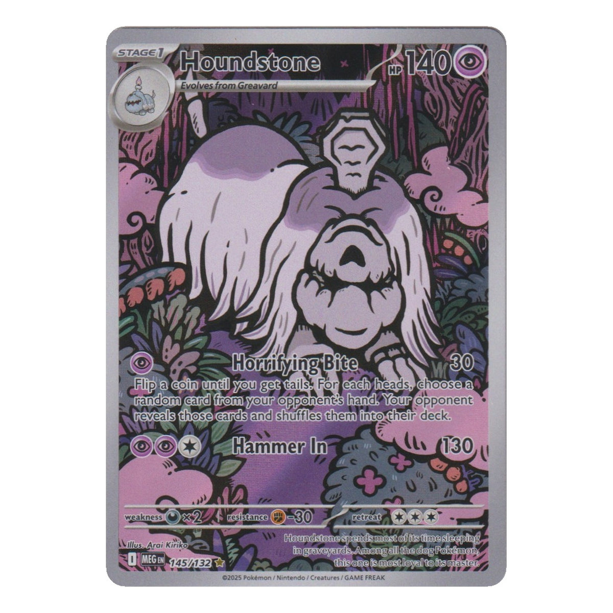 Pokémon: Houndstone – Mega Evolution (MEG 145) – Einzelkarte