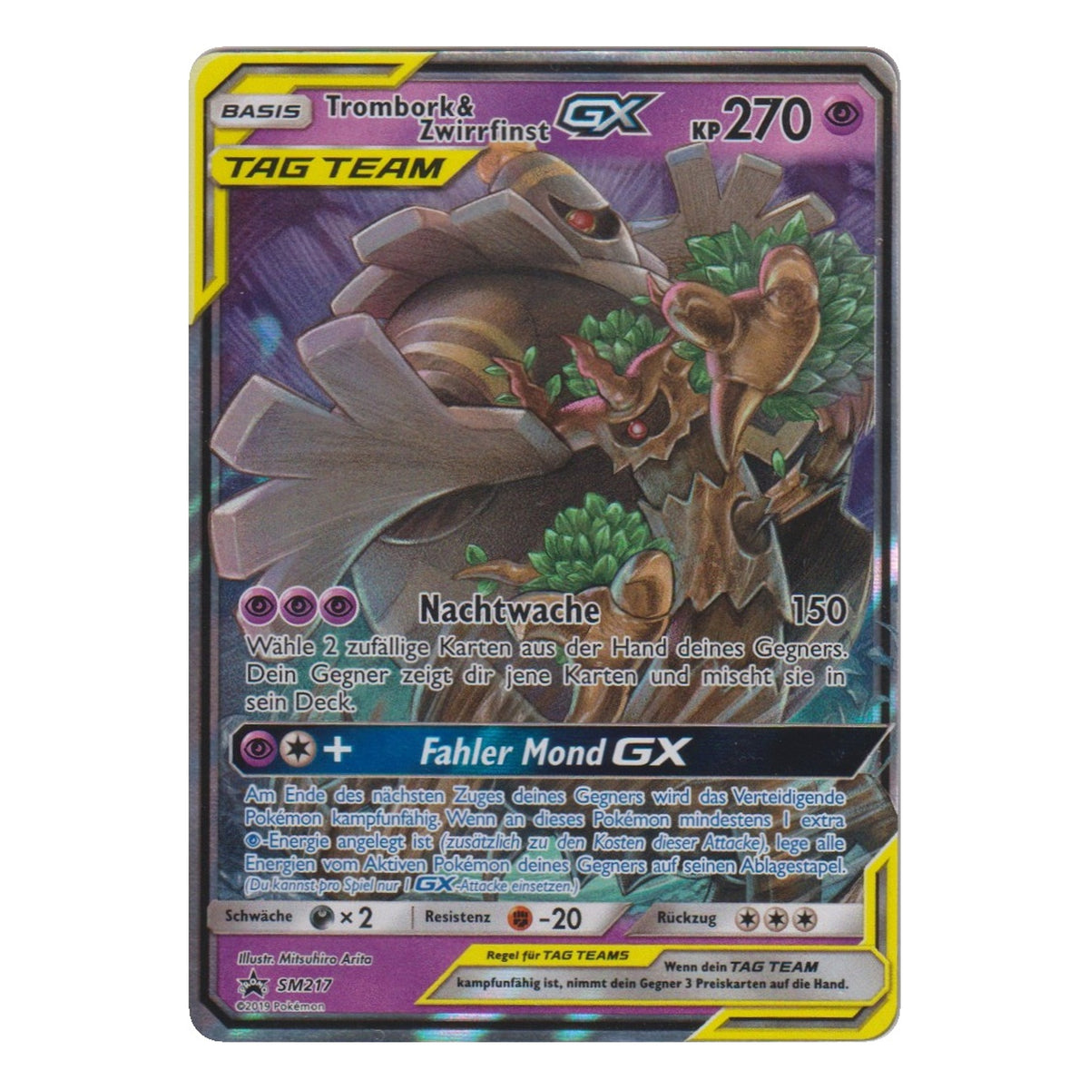 Pokémon: Trombork & Zwirrfinst GX – SM Black Star Promos (SM 217) – Einzelkarte