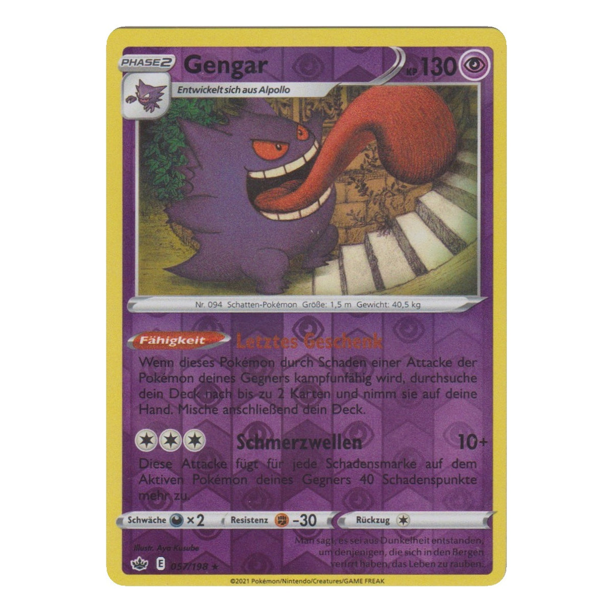 Pokémon: Gengar – Schaurige Herrschaft (CRE 057) – Einzelkarte