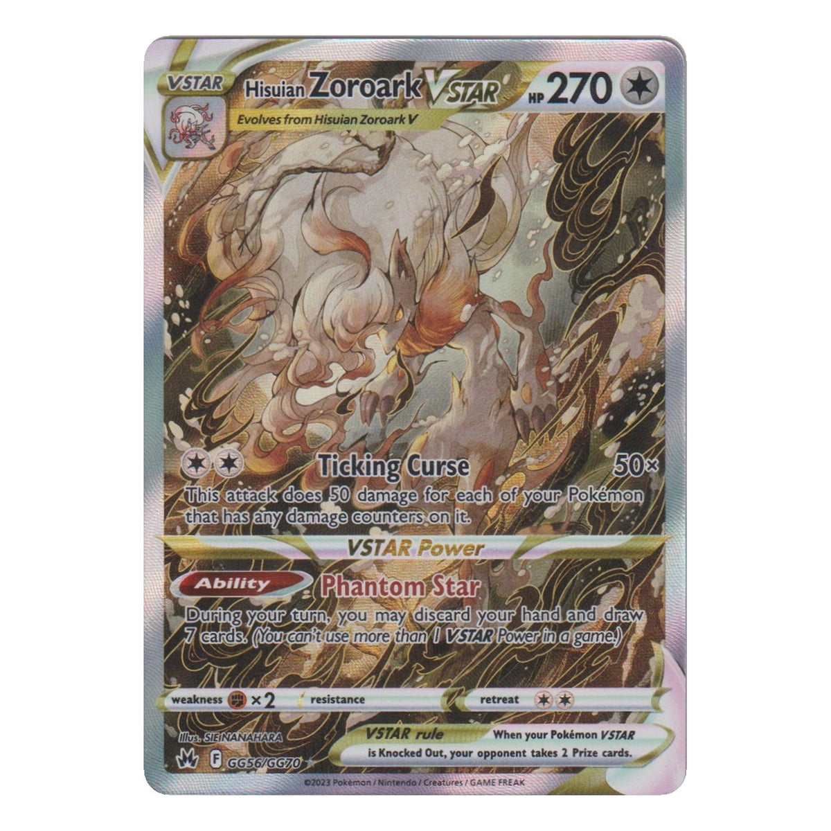 Pokémon: Hisuian Zoroark VSTAR – Zenit der Könige (CRZ GG56) – Einzelkarte