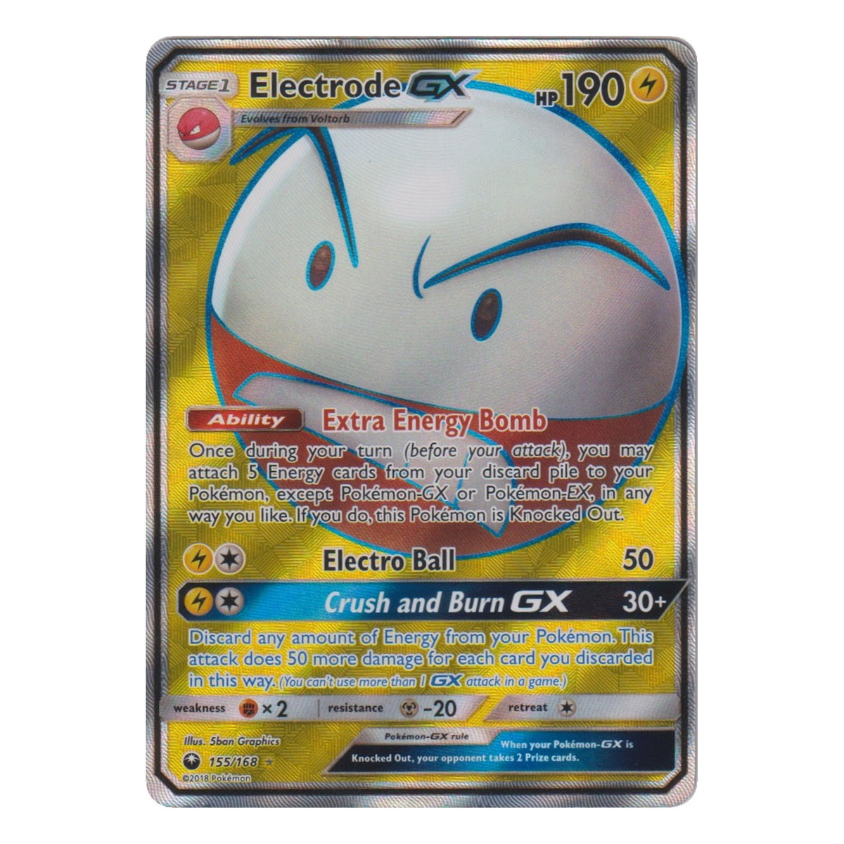 Pokémon: Electrode GX (155/168) – Einzelkarte