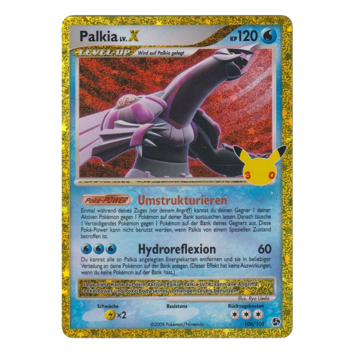 Pokémon: Palkia LV.X – 30th Celebration (30C GE 106) – Einzelkarte